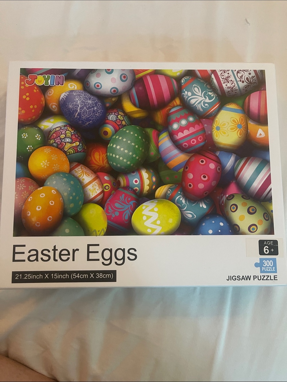 Easter Eggs Jigsaw Puzzle - Colorful Decorative Eggs nwt 300 pieces